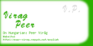 virag peer business card